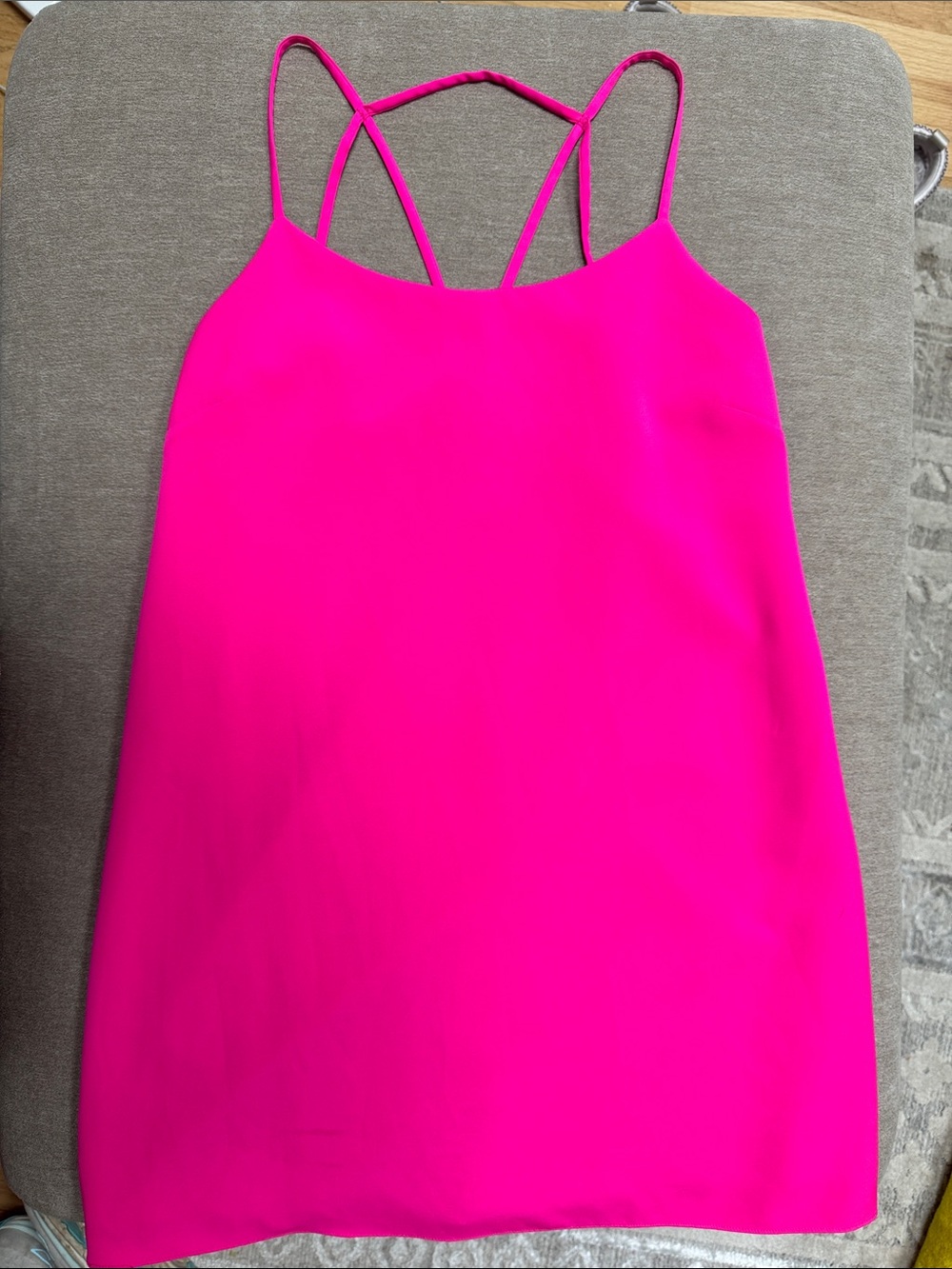Skies Are Blue Hot Pink Strappy Mini Dress